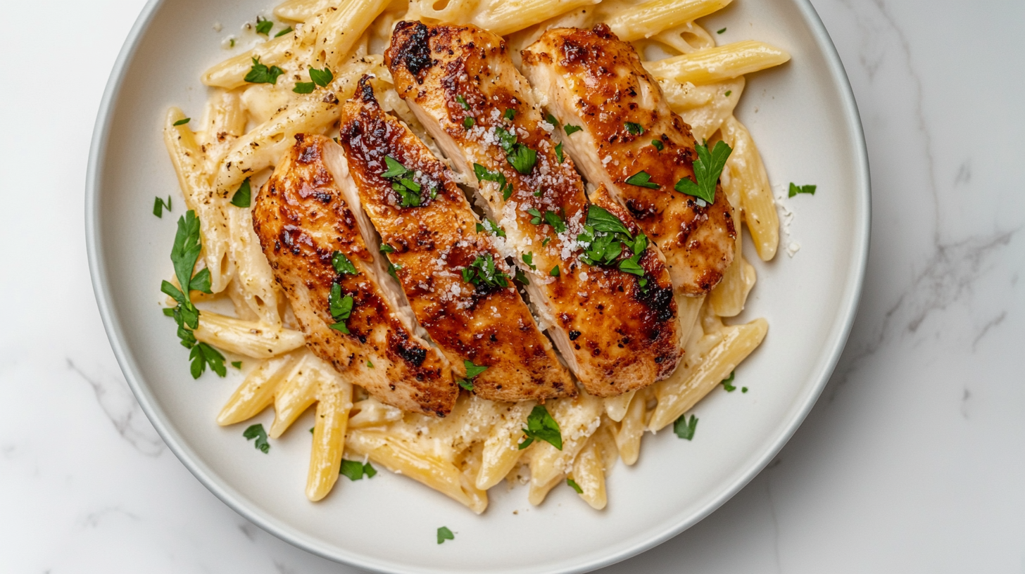 Garlic Parmesan Chicken Pasta